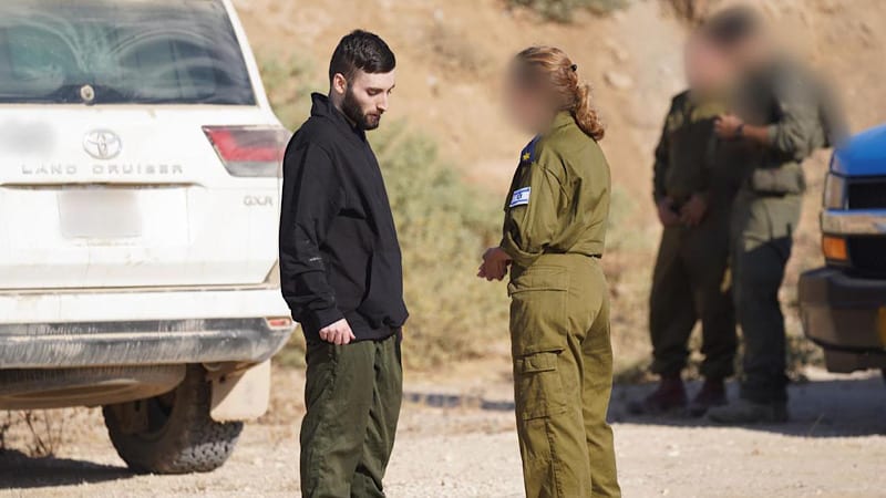 מתן אנגרסט בתיעוד ראשון על אדמת מדינת ישראל